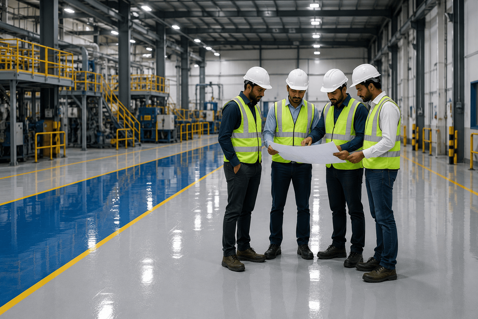 ESD Flooring Installation Team