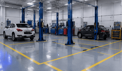 ESD anti-static flooring installation for Why Manufacturing & Automotive Facilities Need Static Control Flooring