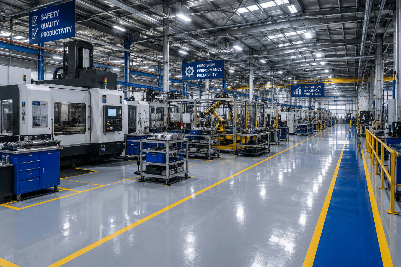 ESD industrial flooring solution for Manufacturing & Automotive