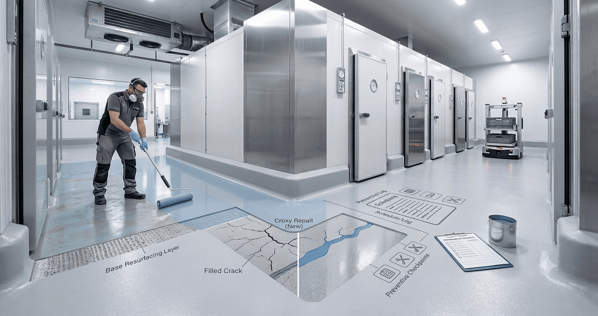 ESD conductive anti-static flooring service for Floor Repair & Maintenance